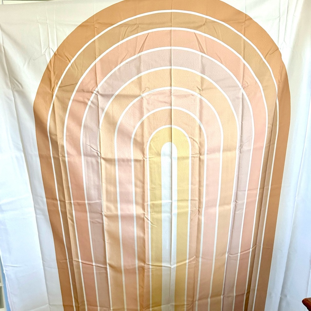 Society6 Shower Curtain - Neutral Rainbow - NWT